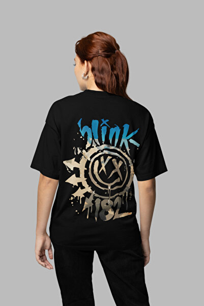 SEVBANO Blink-182 Printed Unisex Oversize Rock Metal Music Band T-Shirt