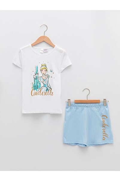 LC Waikiki okrugla kragna Cinderella Štampano Kratki rukav Pamuk komad pidžam...