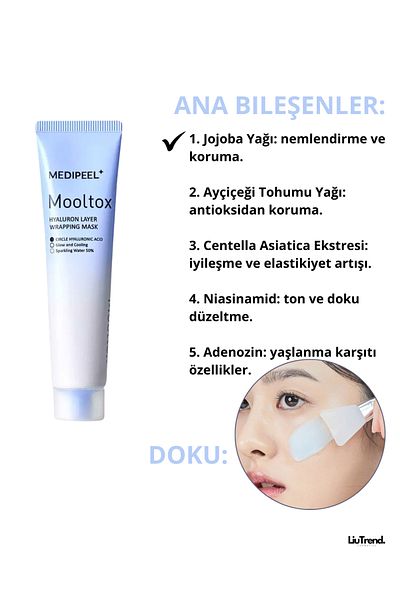 Medipeel Mooltox Hyaluron Layer Medi-Peel 70 ml Wrapping Mask - Lifting Effect Cooling Film