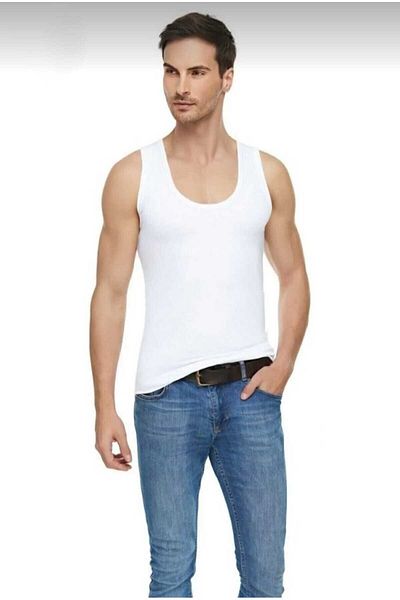 Tutku Elit Ανδρικό εσώρουχο 4 τεμαχίων White Modal Elastane