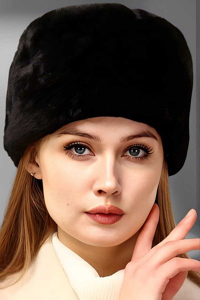 Trenderrs Women's Faux Fur Kalpak Hat