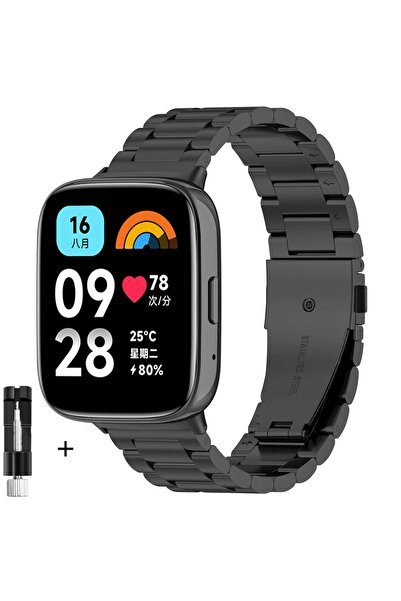 MMP SHOP Xiaomi Redmi Watch 3 Active Uyumlu Ayarlabilir Paslanmaz Çelik Akıll...
