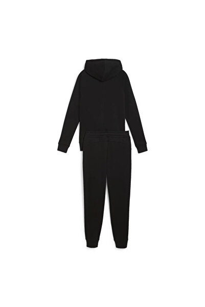 Puma Classic Hooded Tracksuit Fl Kadın Siyah Günlük Stil Eşofman Takımı 68303501