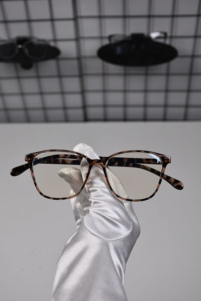 DSN Leopard Bone Glass Exchange 52 Ekartman Transparent Women Unisex Blue Light Protection Screen Goggles