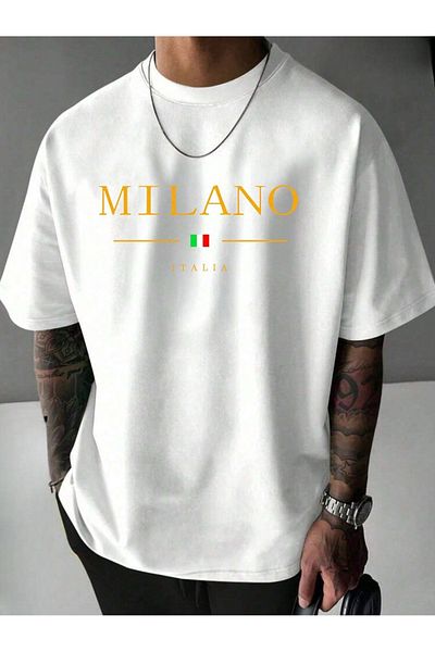 Josette Μπλουζάκι Milano Printed Crew Neck Oversize