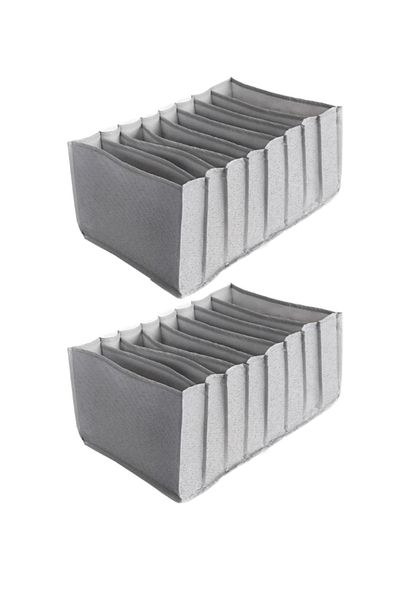 Venita Home 2 Pieces - Medium 11 Compartment Drawer Organizer 16 X 40 X 12cm