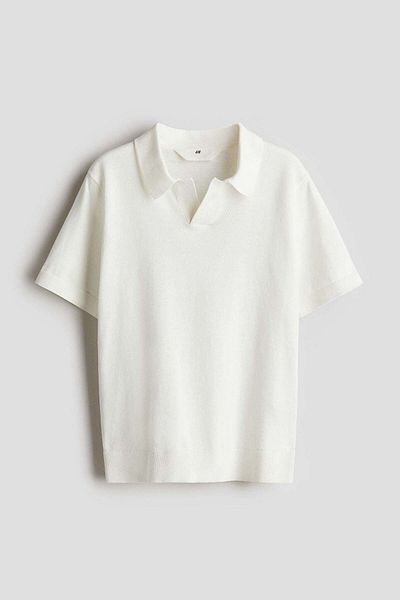 H&M Fine-knit Polo Shirt