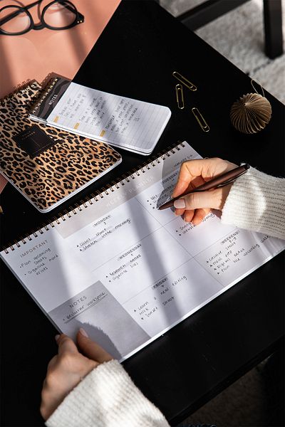 PAPERORA Комплект от 3 седмични и дневни планера A4 Unlimited – Leopard
