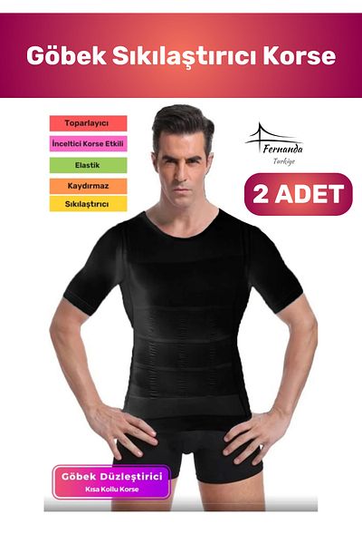 Fernanda Men's Belly Firming Corset 2 Pieces