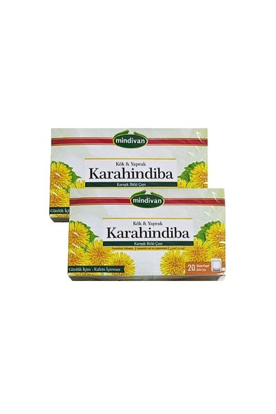 Mindivan Dandelion Herbal Tea 20 Filtered Bags 2 Pieces