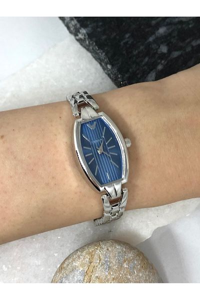 Coliseum Vintage Retro Inside Navy Blue Silver Women's Wristwatch