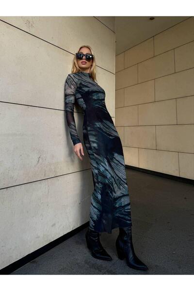 Jeevee Mini rochie din tul cu imprimeu din tul dublu