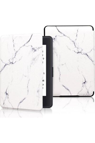 Amazon Kindle Paperwhite 4 - 10. Nesil 2018 Kitap Okuyucu Kılıfı Mermer
