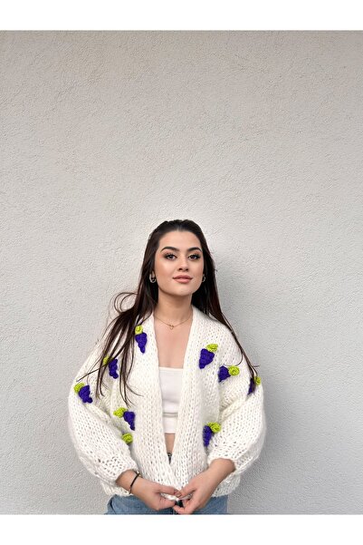 mihal boutique Cardigan de struguri crem