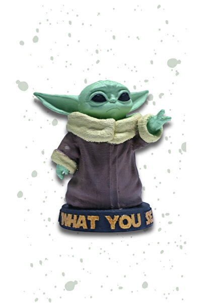 oheryerde Baby Yoda Figür Baby Yoda Renkli Figür