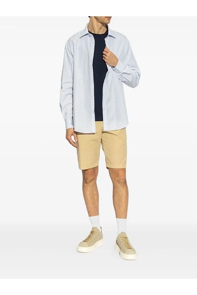 PAUL&SHARK Ανδρικό μπλουζάκι Navy Blue - 100% βαμβάκι, στρογγυλή λαιμόκοψη, κεντημένο λογότυπο μάρκας, κοντό μανίκι 2541104