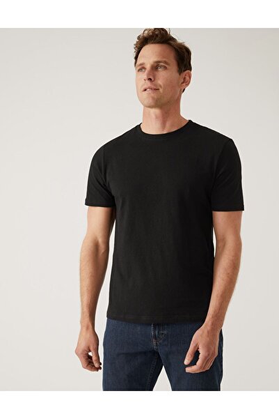 Marks & Spencer Saf Pamuklu Kısa Kollu T-Shirt