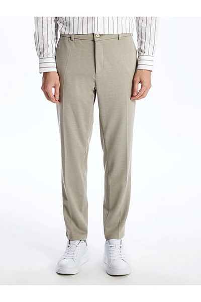 LC Waikiki Ανδρικό παντελόνι Chino σε μπεζ στενή εφαρμογή