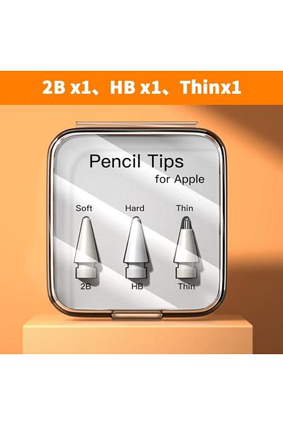 Choice 2B x1 HB x1 رفيع X1 لقلم Apple Pencil، حافظة أقلام رصاص لطرف قلم Apple 2B HB 3.0 ناعم صلب