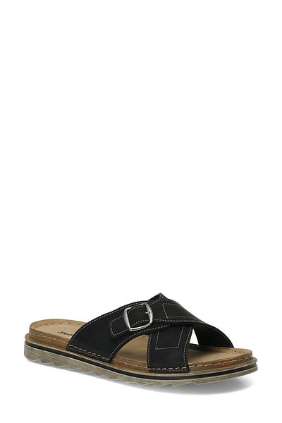 Polaris 408065.M5Fx Black Men's Slippers