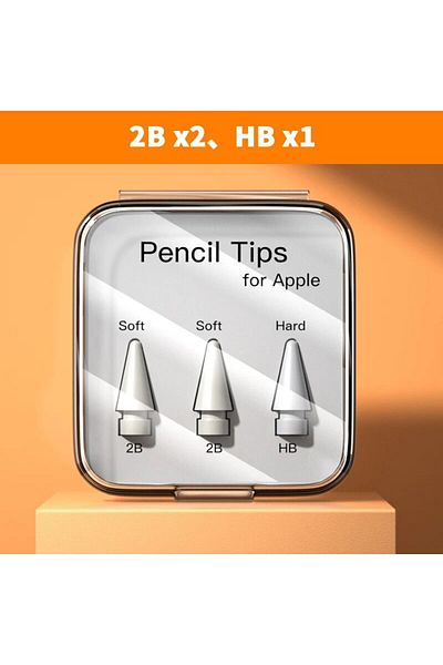 Choice 2B x2 HB x1 لقلم Apple Pencil، حافظة أقلام رصاص لطرف قلم Apple 2B HB 3.0 ناعم وصلب لقلم Apple