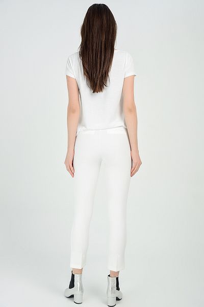 Sense Trousers - Atlas Fabric Trousers on the Ankle| Pnt19003 Ecru