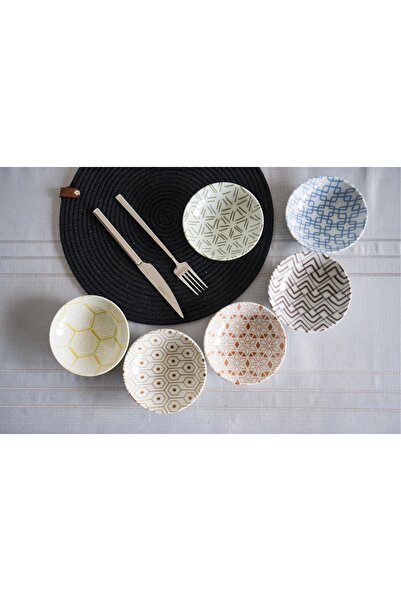 Porland Tamina 6'lı Karma Çerezlik Sosluk Kase Takımı 12cm