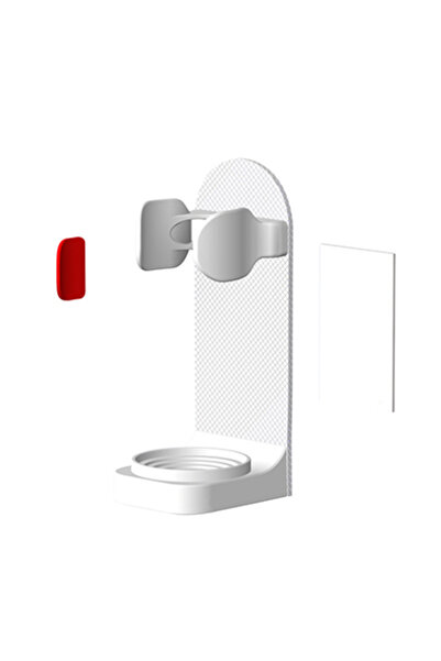 Choice حامل فرشاة أسنان أبيض قابل للتعديل مع قاعدة فرشاة أسنان كهربائية من ال...