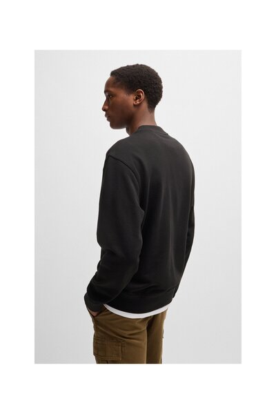 BOSS Pamuklu Logolu Relaxed Fit Bisiklet Yaka Sweat Erkek SWEAT 50514541 001