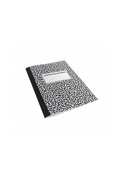 DEFFTER 64801-6 A4 Lined Black Composition Notebook