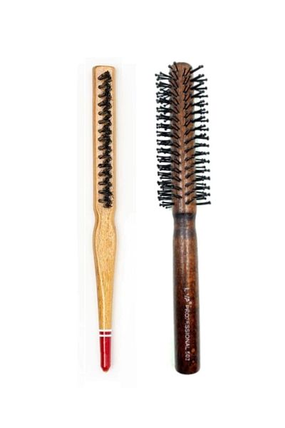 Ethab Ticaret Liva 503& 690 Professional Fireproof Set Bun Hair Brush-2 Pieces