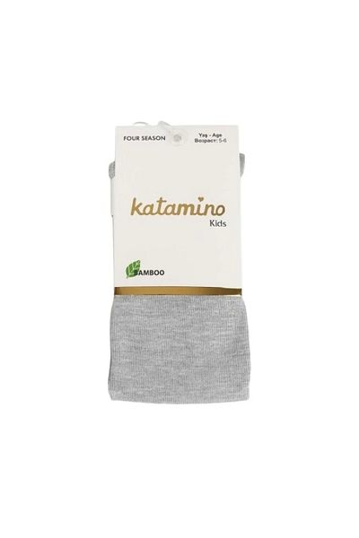 Katamino Mirabel Girl Bamboo Pantyhose K30207 Gray (1 Pc)
