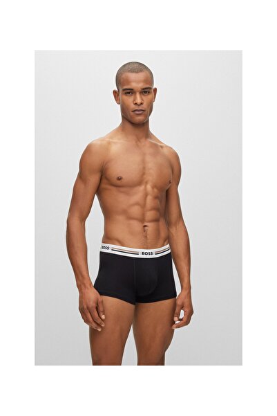 BOSS Üçlü Pakette Kemer Lastiği Logolu Esnek Trunk