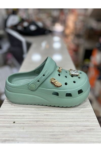 Akınal Bella High-Sole Stoned Women's Slippers