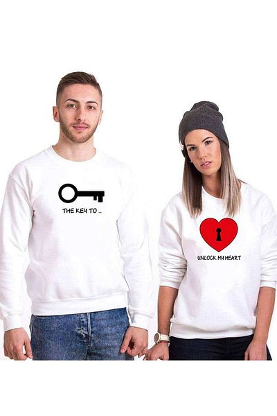 Tshirthane Lover Combos - Key Unlock Sweatshirt Couple Combination