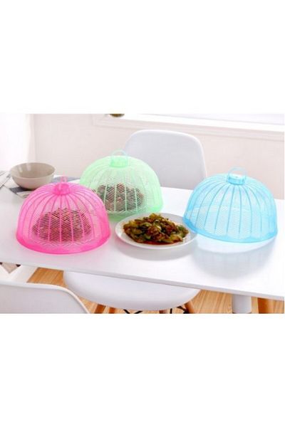 HSDemirci Plastic Picnic Food Bread Protector Plate Mosquito Net Fly Screen