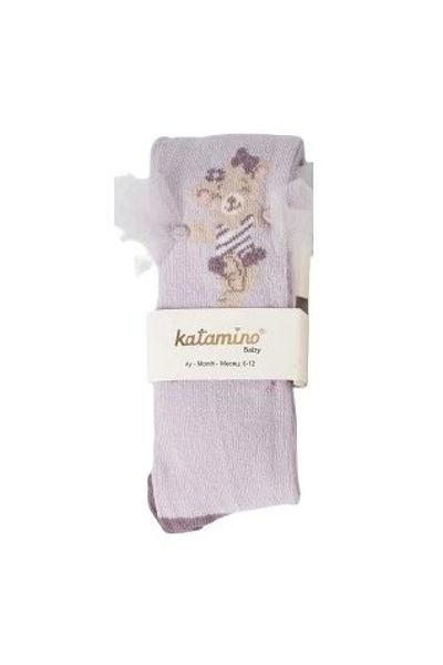 Katamino أميجو أكس. جوارب طويلة للفتيات الصغيرات بألوان مختلطة (قطعة واحدة)