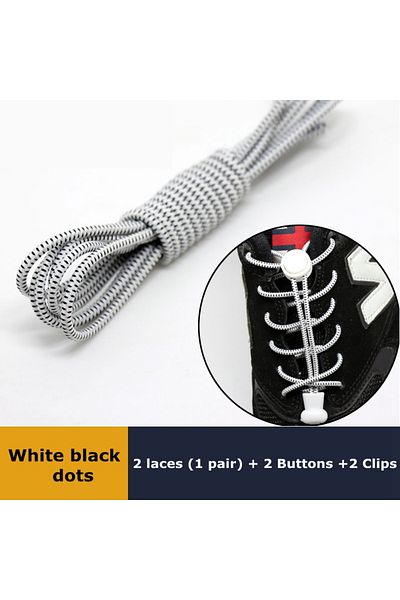 Choice 1Pair Shoelaces for Sneaker Elastic No Tie Shoe Laces Stretching Lock Lazy Laces Quick Rubber Sho...