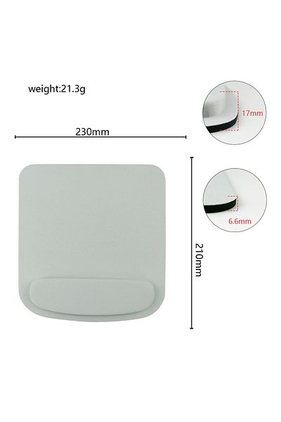 Henruisi قاعدة ماوس Basit Düz Renk Eva Mouse Pad Rahat Kaymaz Ofis Masası Aksesuarları Ücret...