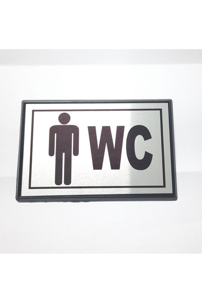 Marsilyan Small Size Bay Wc Direction Sign 10 X 7 cm Ieg-U87I5869