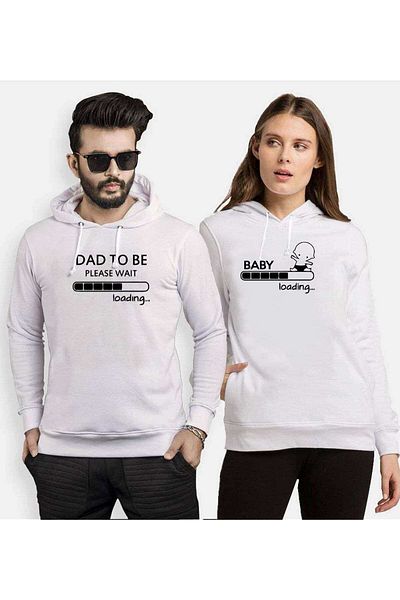Tshirthane Dad To Be Baby Lover Combinations Hooded Couple Combination