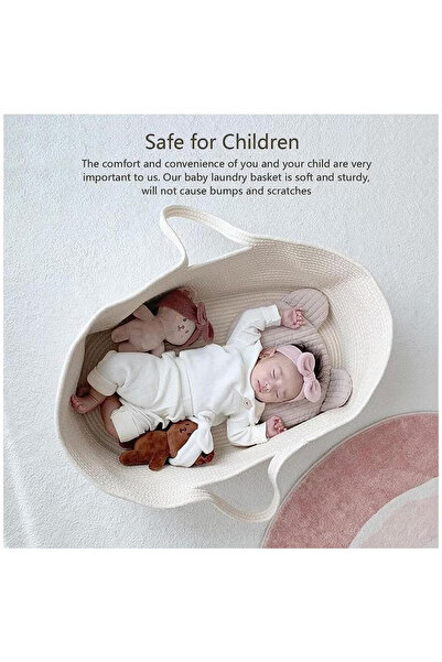 Yelajoy Baby Sleeping Basket,Portable Multifunctional Easy Use,Safe for Baby,for Outdoors for Home