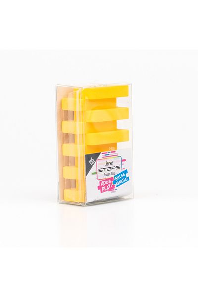 Serve Steps Eraser Highlighter Χαρτόνι Κίτρινο