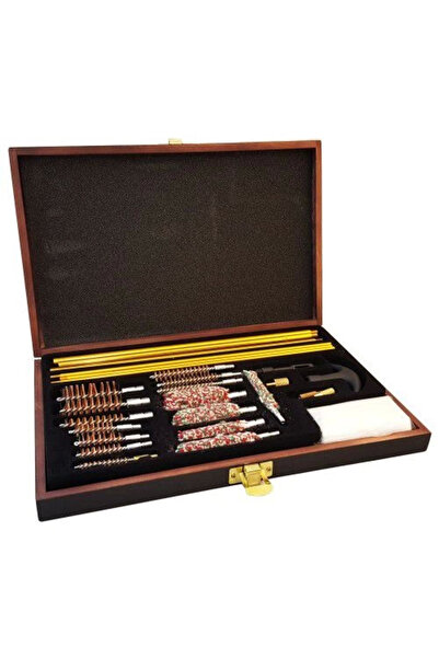 Fırsatkolik -27parça Ahşap Kutu Evrensel Tabanca Temizleme Seti