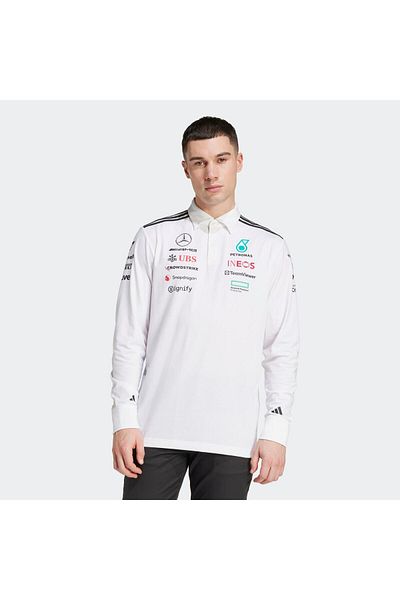 adidas Ανδρικό φούτερ πόλο Mercedes Amg Petronas Formula One Team (JX0757)