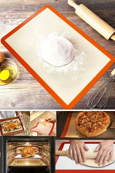 Canderel Silicone Fireproof Non-Stick Baking Mat 40*30 Cm Oven Paper - Dough Rolling Mat