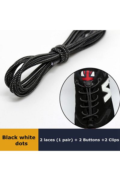Choice 1Pair Shoelaces for Sneaker Elastic No Tie Shoe Laces Stretching Lock Lazy Laces Quick Rubber Sho...