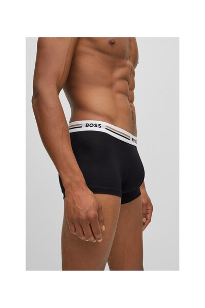 BOSS Üçlü Pakette Kemer Lastiği Logolu Esnek Trunk