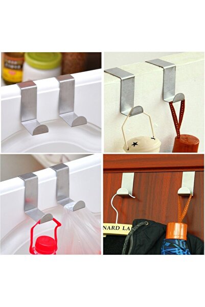 Marsilyan 8 قطع من حامل المناشف المعدني - خلف الباب - فوق الدرج - IEG-U87I5869