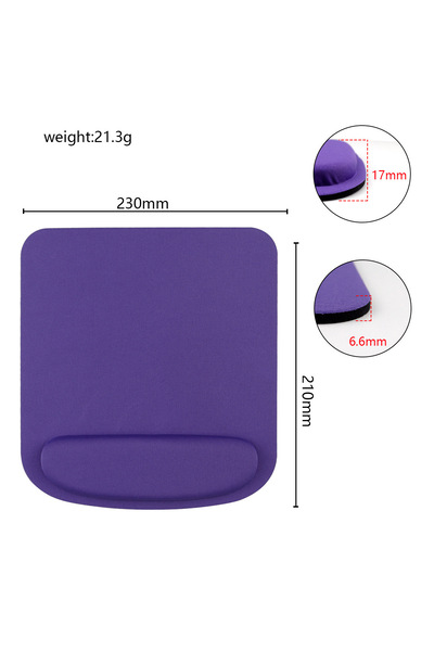 Choice وسادة ماوس ألعاب الكمبيوتر الأرجوانية المصنوعة من مادة إي في إيه البيئية وسادة ماوس مريحة للمعصم بلون سادة مريح